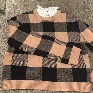 Adorable collared sweater